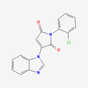 3-(1H-benzimidazol-1-yl)-1-(2-chlorophenyl)-1H-pyrrole-2,5-dione