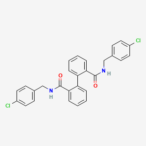 N,N'-bis(4-chlorobenzyl)biphenyl-2,2'-dicarboxamide