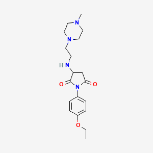 1-(4-Ethoxyphenyl)-3-{[2-(4-methylpiperazin-1-yl)ethyl]amino}pyrrolidine-2,5-dione