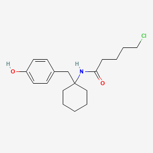 5-chloro-N-[1-(4-hydroxybenzyl)cyclohexyl]pentanamide