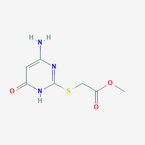 molecular formula C7H9N3O3S B11088332 Methyl [(4-amino-6-hydroxypyrimidin-2-yl)sulfanyl]acetate 