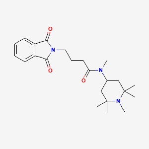 4-(1,3-dioxo-1,3-dihydro-2H-isoindol-2-yl)-N-methyl-N-(1,2,2,6,6-pentamethylpiperidin-4-yl)butanamide