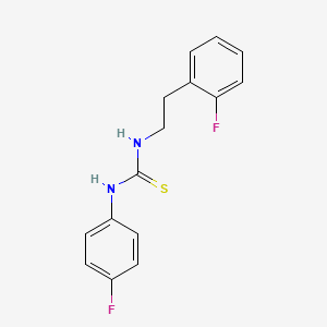 1-(4-Fluorophenyl)-3-[2-(2-fluorophenyl)ethyl]thiourea