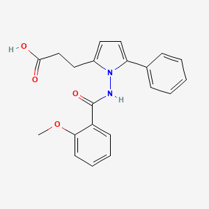 3-(1-{[(2-methoxyphenyl)carbonyl]amino}-5-phenyl-1H-pyrrol-2-yl)propanoic acid