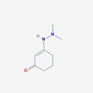 molecular formula C8H14N2O B11088484 3-(2,2-Dimethylhydrazinyl)cyclohex-2-en-1-one 