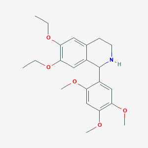 6,7-Diethoxy-1-(2,4,5-trimethoxyphenyl)-1,2,3,4-tetrahydroisoquinoline