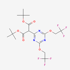 Di-tert-butyl [4,6-bis(2,2,2-trifluoroethoxy)-1,3,5-triazin-2-yl]propanedioate