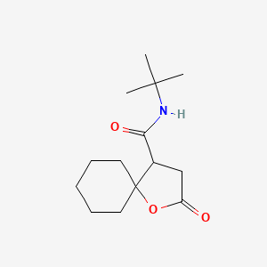 molecular formula C14H23NO3 B11088537 2-Oxo-1-oxa-spiro[4.5]decane-4-carboxylic acid tert-butylamide 