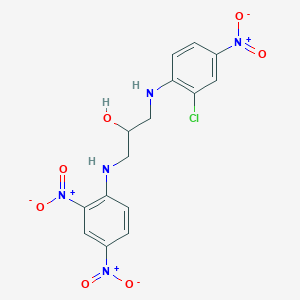 1-[(2-Chloro-4-nitrophenyl)amino]-3-[(2,4-dinitrophenyl)amino]propan-2-ol