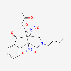 3-butyl-1,5-dinitro-11-(2-oxopropyl)-2,3,4,5-tetrahydro-1,5-methano-3-benzazocin-6(1H)-one