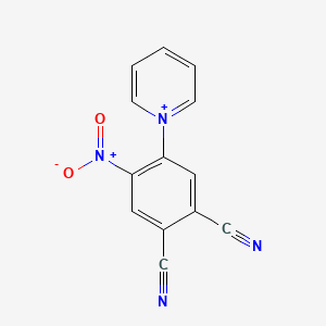 molecular formula C13H7N4O2+ B11088603 1-(4,5-Dicyano-2-nitrophenyl)pyridinium 