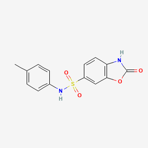 N-(4-methylphenyl)-2-oxo-2,3-dihydro-1,3-benzoxazole-6-sulfonamide