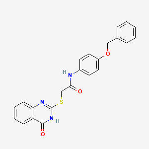 N-[4-(benzyloxy)phenyl]-2-[(4-oxo-3,4-dihydroquinazolin-2-yl)sulfanyl]acetamide