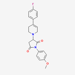 3-[4-(4-fluorophenyl)-3,6-dihydropyridin-1(2H)-yl]-1-(4-methoxyphenyl)pyrrolidine-2,5-dione