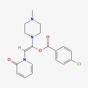 (Z)-1-(4-methylpiperazin-1-yl)-2-(2-oxopyridin-1(2H)-yl)ethenyl 4-chlorobenzoate