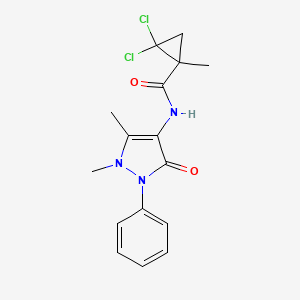 2,2-dichloro-N-(1,5-dimethyl-3-oxo-2-phenyl-2,3-dihydro-1H-pyrazol-4-yl)-1-methylcyclopropanecarboxamide