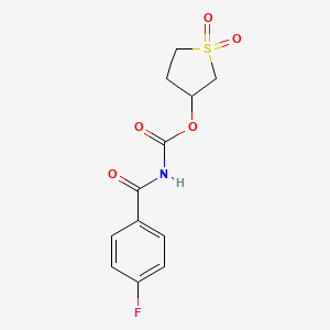 1,1-Dioxidotetrahydrothiophen-3-yl [(4-fluorophenyl)carbonyl]carbamate