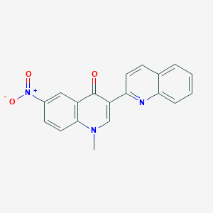 1-Methyl-6-nitro-3-(2-quinolyl)-4(1H)-quinolinone