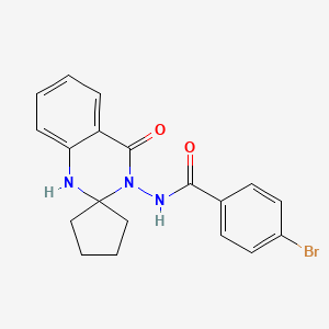 4-bromo-N-(4'-oxo-1',4'-dihydro-3'H-spiro[cyclopentane-1,2'-quinazolin]-3'-yl)benzamide