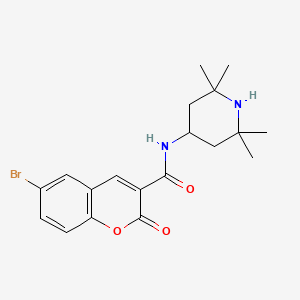 6-bromo-2-oxo-N-(2,2,6,6-tetramethylpiperidin-4-yl)-2H-chromene-3-carboxamide