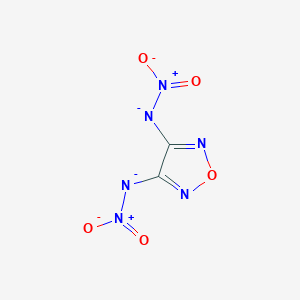 molecular formula C2N6O5-2 B11088775 1,2,5-Oxadiazole-3,4-diylbis(nitroazanide) 