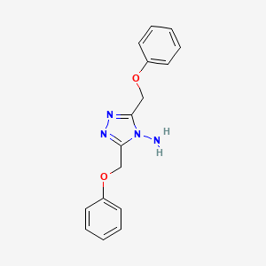 3,5-bis(phenoxymethyl)-4H-1,2,4-triazol-4-amine