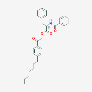 2-(4-heptylphenyl)-2-oxoethyl N-(phenylcarbonyl)phenylalaninate