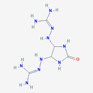 molecular formula C5H14N10O B11088881 4,5-Bis[2-(diaminomethylene)hydrazino]-2-oxoimidazolidine 