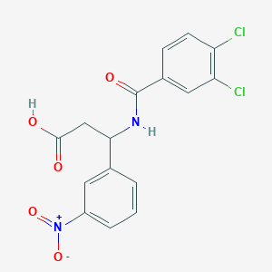 3-[(3,4-Dichlorobenzoyl)amino]-3-(3-nitrophenyl)propanoic acid