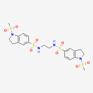 1-(Methylsulfonyl)-5-({[2-({[1-(methylsulfonyl)indolin-5-yl]sulfonyl}amino)eth yl]amino}sulfonyl)indoline