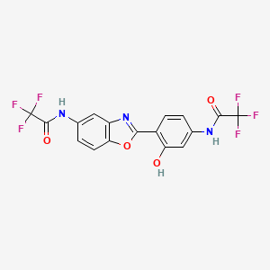 2,2,2-trifluoro-N-(3-hydroxy-4-{5-[(trifluoroacetyl)amino]-1,3-benzoxazol-2-yl}phenyl)acetamide