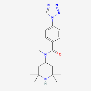 N-Methyl-N-(2,2,6,6-tetramethyl-piperidin-4-yl)-4-tetrazol-1-yl-benzamide