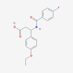 3-(4-Ethoxyphenyl)-3-[(4-fluorobenzoyl)amino]propanoic acid