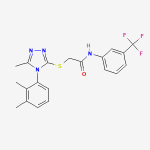 2-{[4-(2,3-dimethylphenyl)-5-methyl-4H-1,2,4-triazol-3-yl]sulfanyl}-N-[3-(trifluoromethyl)phenyl]acetamide