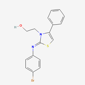 2-[(2Z)-2-[(4-bromophenyl)imino]-4-phenyl-1,3-thiazol-3(2H)-yl]ethanol