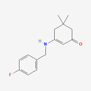 Cyclohex-2-enone, 3-(4-fluorobenzylamino)-5,5-dimethyl-