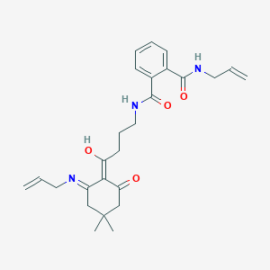 N-{4-[4,4-dimethyl-6-oxo-2-(prop-2-en-1-ylamino)cyclohex-1-en-1-yl]-4-oxobutyl}-N'-(prop-2-en-1-yl)benzene-1,2-dicarboxamide