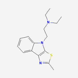 molecular formula C16H21N3S B11089206 (Diethyl)[2-(2-methylthiazolo[5,4-b]indol-4-yl)ethyl]amine 