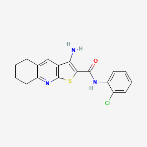 3-amino-N-(2-chlorophenyl)-5,6,7,8-tetrahydrothieno[2,3-b]quinoline-2-carboxamide