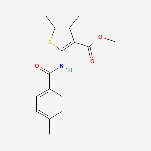 Methyl 4,5-dimethyl-2-{[(4-methylphenyl)carbonyl]amino}thiophene-3-carboxylate