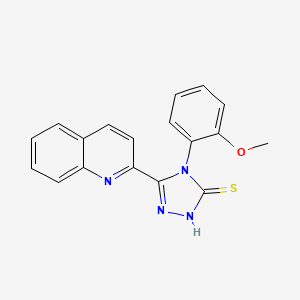 4-(2-methoxyphenyl)-5-(quinolin-2-yl)-2,4-dihydro-3H-1,2,4-triazole-3-thione