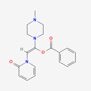 (Z)-1-(4-methylpiperazin-1-yl)-2-(2-oxopyridin-1(2H)-yl)ethenyl benzoate