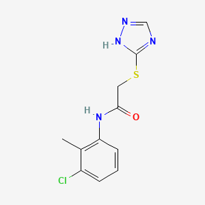 N-(3-chloro-2-methylphenyl)-2-(4H-1,2,4-triazol-3-ylsulfanyl)acetamide