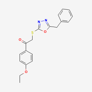 2-[(5-Benzyl-1,3,4-oxadiazol-2-yl)sulfanyl]-1-(4-ethoxyphenyl)ethanone