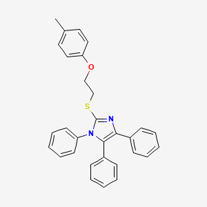 2-{[2-(4-methylphenoxy)ethyl]sulfanyl}-1,4,5-triphenyl-1H-imidazole