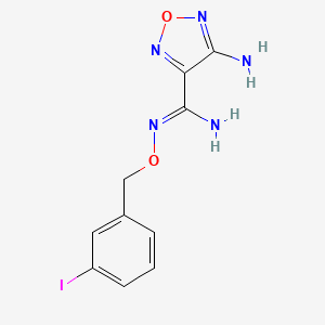 4-Amino-N'-[(3-iodobenzyl)oxy]-1,2,5-oxadiazole-3-carboximidamide