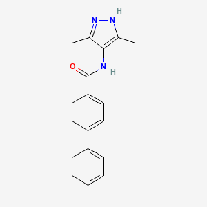 N-(3,5-dimethyl-1H-pyrazol-4-yl)biphenyl-4-carboxamide