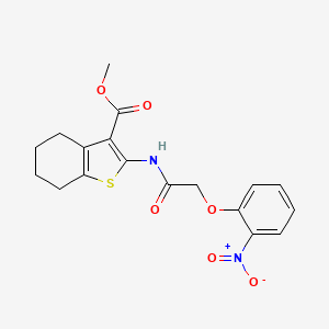 Methyl 2-{[(2-nitrophenoxy)acetyl]amino}-4,5,6,7-tetrahydro-1-benzothiophene-3-carboxylate