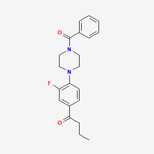 1-[4-(4-Benzoyl-piperazin-1-yl)-3-fluoro-phenyl]-butan-1-one