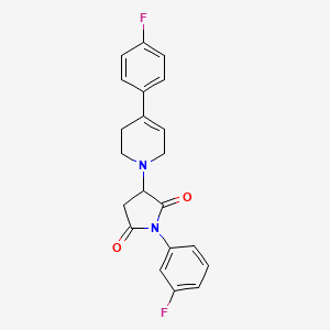 1-(3-fluorophenyl)-3-[4-(4-fluorophenyl)-3,6-dihydropyridin-1(2H)-yl]pyrrolidine-2,5-dione